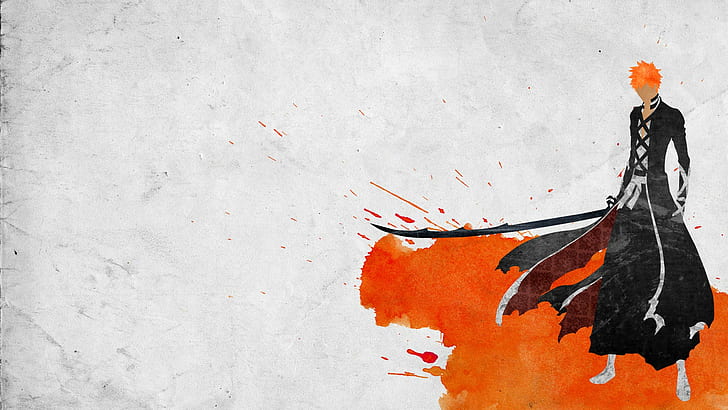Bleichmittel, Kurosaki Ichigo, Farbspritzer, HD-Hintergrundbild