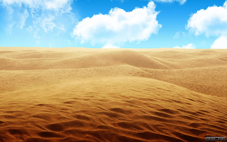 Песчаная пустыня HD, природа, пейзаж, пустыня, песчаный, HD обои