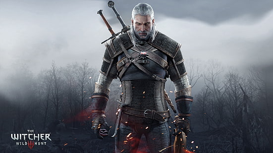 The Witcher Hintergrund, Geralt von Rivia, The Witcher, The Witcher 3: Wild Hunt, HD-Hintergrundbild HD wallpaper