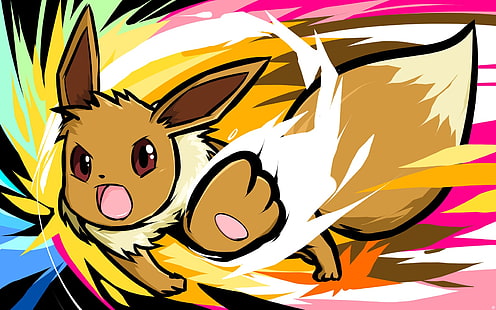 Eevee illustration, Pokémon, Eevee, ishmam, HD wallpaper HD wallpaper