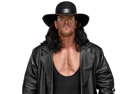 spojrzenie, kapelusz, płaszcz, zapaśnik, zapasy, WWE, The Undertaker, Mark William Calway, Tapety HD HD wallpaper