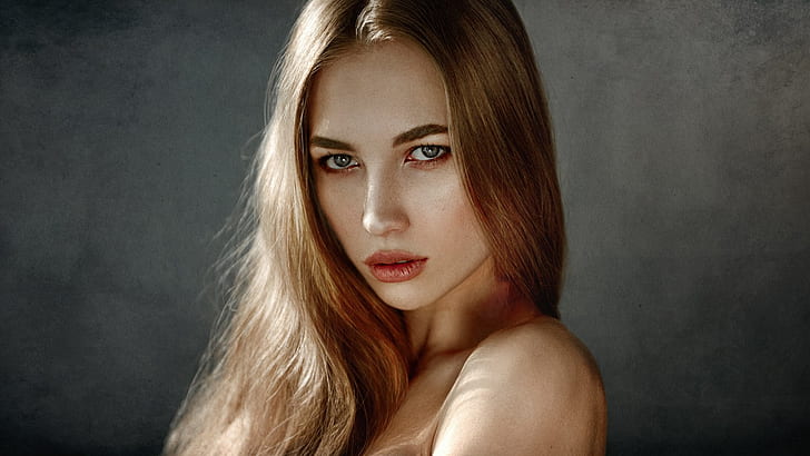 mulheres, modelo, retrato, rosto de Georgy Chernyadyev, HD papel de parede