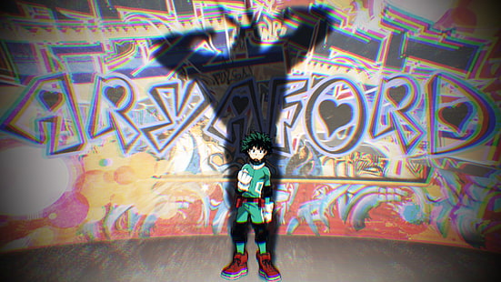 Boku no Hero Academia, Midoriya Izuku, alle Macht, HD-Hintergrundbild HD wallpaper