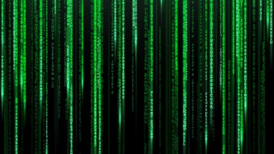 resumen, fondo negro, código, The Matrix, Fondo de pantalla HD HD wallpaper