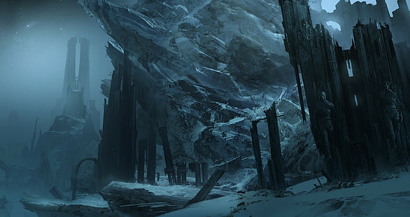Fantasiekunst, Ruine, HD-Hintergrundbild HD wallpaper