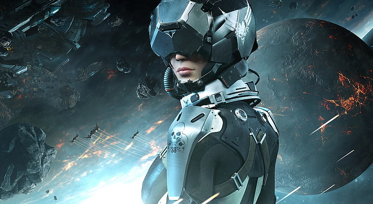 Rising Force, cyber woman soldier wallpaper, Games, Other Games, HD wallpaper