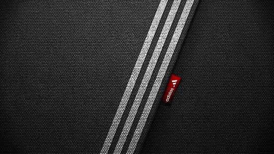 adidas product label, Adidas, black background, minimalism, HD wallpaper HD wallpaper