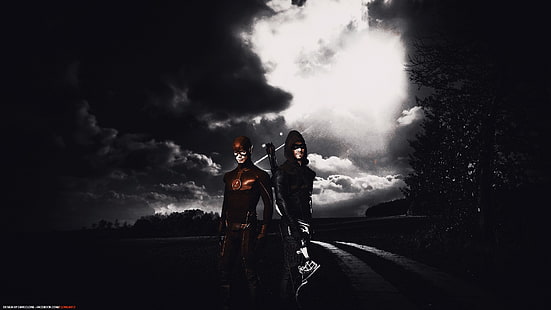 Flash y Green Arrow, Arrow (serie de televisión), Flash, Fondo de pantalla HD HD wallpaper