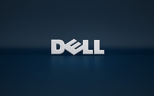 Logo firmy Dell, tło, tapeta, logo, niebieskie, DELL, Tapety HD HD wallpaper
