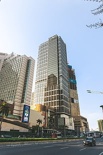 Jakarta, Indonésie, ville, architecture, ligne d'horizon, bâtiment, Fond d'écran HD HD wallpaper