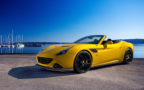 2015 Ferrari California T, Ferrari California, супер автомобили, спортни коли, скоростни автомобили, HD тапет HD wallpaper