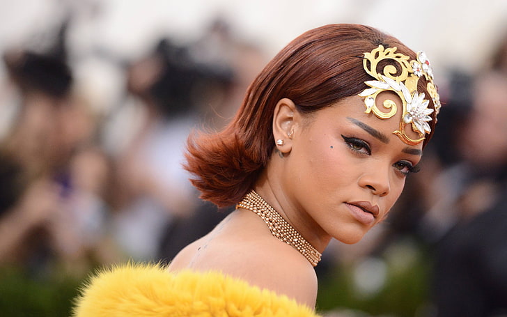 Rihanna, Rihanna, viso, decorazione, Sfondo HD