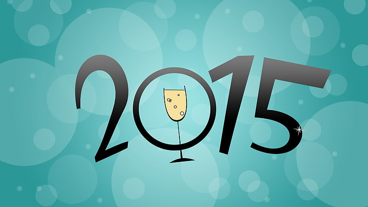 Happy New Year 2015 Theme Desktop Wallpapers 10, 2015 text illustratoin, HD wallpaper
