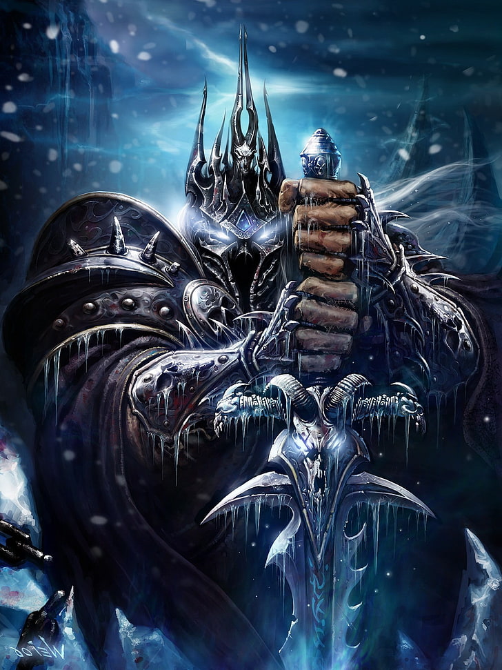 arthas, World of Warcraft: Ira del Rey Exánime, Fondo de pantalla HD, fondo de pantalla de teléfono