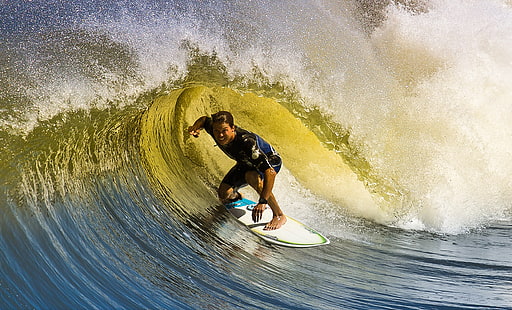 wave, male, Board, surfing, HD wallpaper HD wallpaper