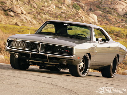 Dodge, 1969 Dodge Charger, Classic Car, Hot Rod, Muscle Car, HD tapet HD wallpaper