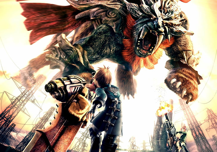 วิดีโอเกม Gods Eater Burst สัตว์ต่อสู้นักรบอาวุธ, วอลล์เปเปอร์ HD