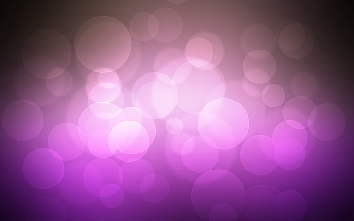 Ilustración rosa y morada, resplandor, luz, círculos, brillante, Fondo de pantalla HD