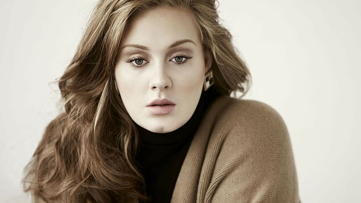 Adele, singer, celebrity, simple background, HD wallpaper