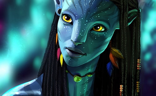 Avatar 2 Neytiri 2017, Avatar Neytiri Hintergrundbild, Filme, Avatar, Zeichnung, Film, Neytiri, Film, 2017, Avatar 2, HD-Hintergrundbild HD wallpaper