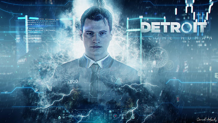 Android, Detroit, Connor, Detroit deviennent humains, Fond d'écran HD