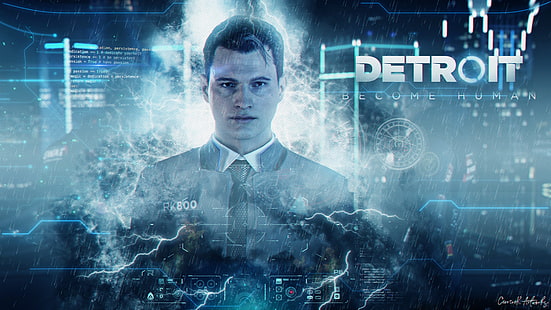 Android, Detroit, Connor, Detroit Become Human, Tapety HD HD wallpaper