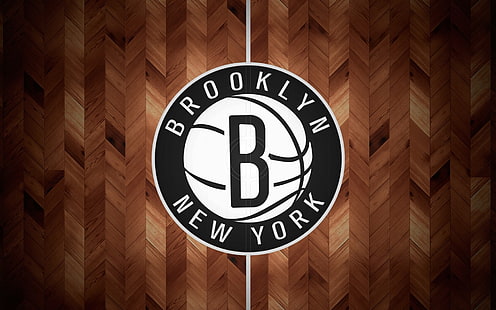 ブルックリンネッツ、ブルックリンネッツのロゴ、スポーツ、バスケットボール、ニューヨーク、 HDデスクトップの壁紙 HD wallpaper