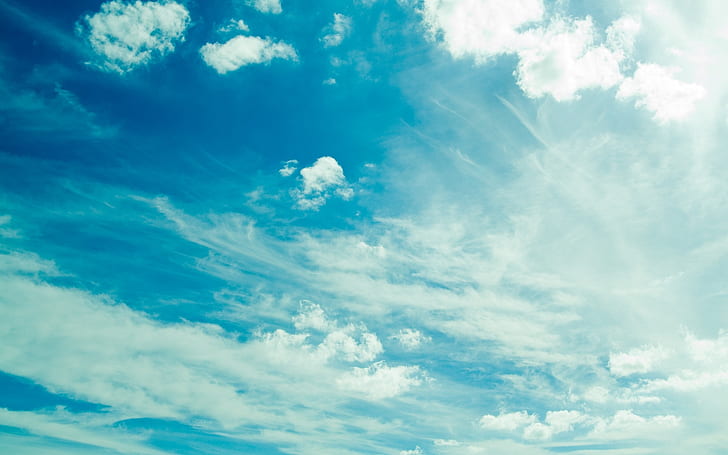 azul, cielo, naturaleza, nubes, Tapety HD