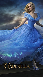 Cinderella Movie 2015, Cinderella poster, Movies, Hollywood Movies, hollywood, 2015, HD tapet HD wallpaper