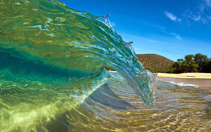 Agua, movimiento, mar, azul, ola, naturaleza, Fondo de pantalla HD |  Wallpaperbetter