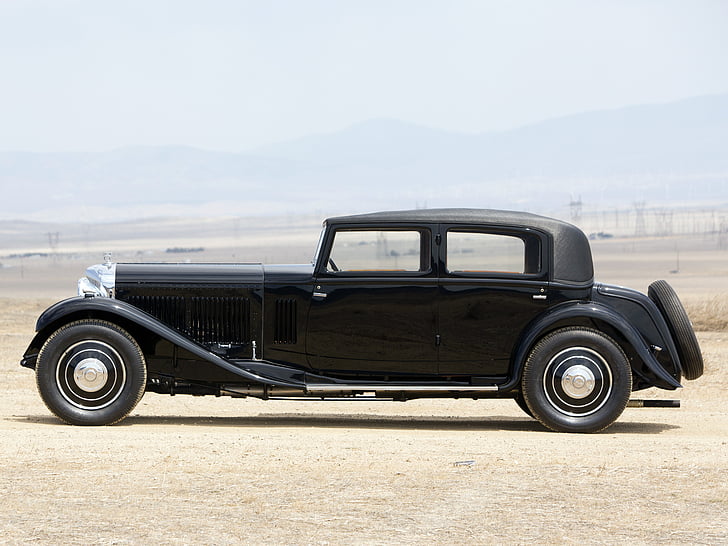 1932, 8 litres, Bentley, limousine, luxe, Mulliner, rétro, Fond d'écran HD