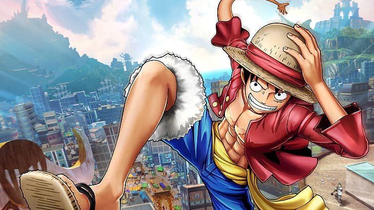 One Piece, Monkey D. Luffy, HD тапет