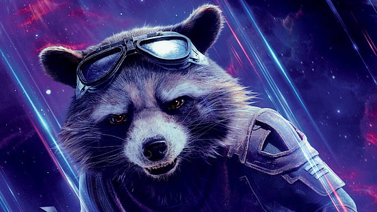  The Avengers, Avengers Endgame, Rocket Raccoon, HD wallpaper HD wallpaper