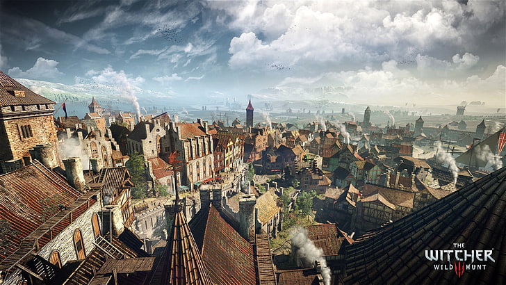 city, the city, game, The Witcher 3: Wild Hunt, Novigrad, HD wallpaper