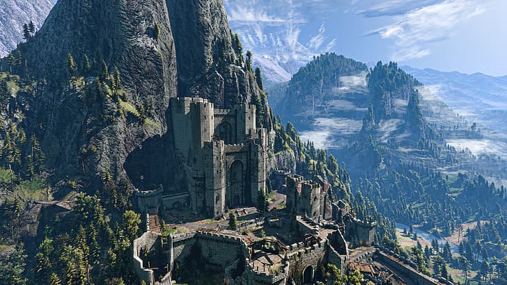 The Witcher, The Witcher 3: Caça Selvagem, Kaer Morhen, Geralt de Rivia, HD papel de parede