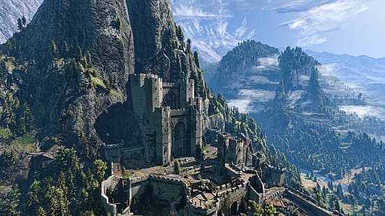The Witcher, The Witcher 3: Wild Hunt, Kaer Morhen, Geralt of Rivia, HD tapet HD wallpaper