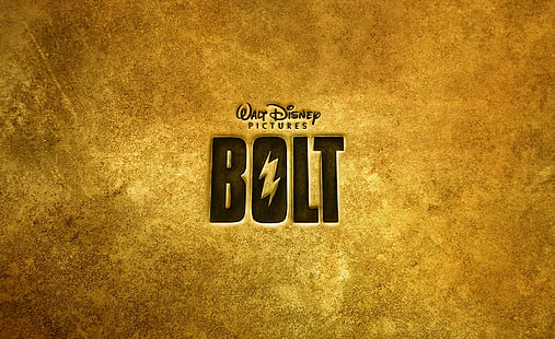 Logo Bolt, tapeta Disney Bolt, kreskówki, Bolt, logo, animowany film komediowy, logo bolt, film bolt, film bolt, Tapety HD HD wallpaper