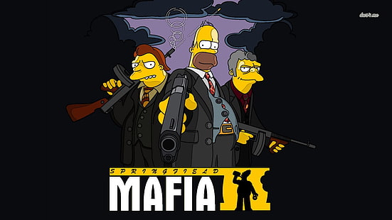 Die Simpsons, Barney Gumble, Homer Simpson und Moe Szyslak, HD-Hintergrundbild HD wallpaper
