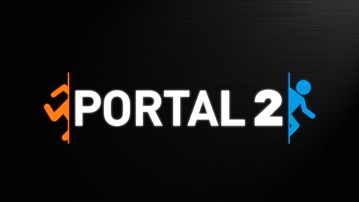 latar belakang hitam dengan hamparan teks, Portal 2, permainan video, Valve, sederhana, latar belakang hitam, minimalis, Portal (game), Wallpaper HD