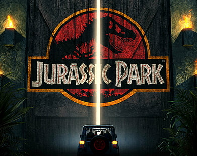 adventure, dinosaur, fantasy, film, jurassic, movie, park, poster, sci fi, HD wallpaper HD wallpaper