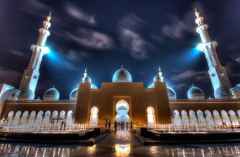 Camiler, Şeyh Zayed Camii, Abu Dabi, HD masaüstü duvar kağıdı HD wallpaper