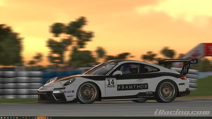 motorsport, iRacing, race cars, Porsche, Porsche 991.2 GT3 Cup, HD wallpaper