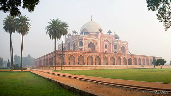 Tomba di Humayuns, Nuova Delhi, India, Architettura, Sfondo HD HD wallpaper