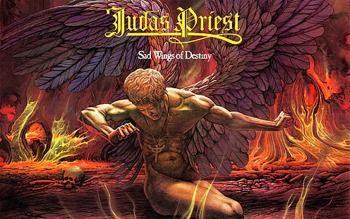 Zespół (muzyka), Judas Priest, okładka albumu, hard rock, heavy metal, Tapety HD HD wallpaper