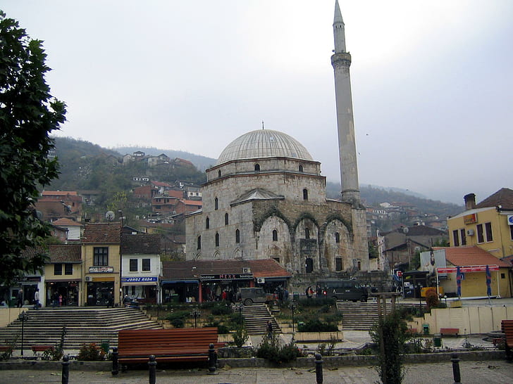 Mesquita Sinan Pasha, srbija, kosova, sérvia, sinanpashamosque, kosovo, prizren, natureza e paisagens, HD papel de parede