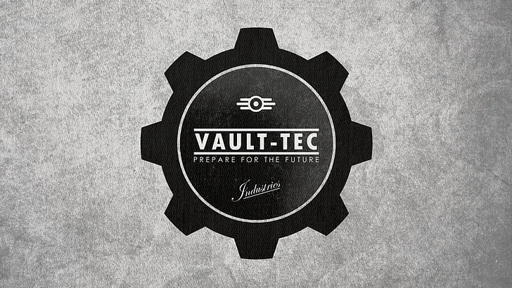 logo, vault tec, Fallout, HD wallpaper