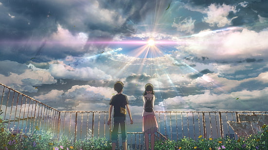 Anime, Weathering With You, Hina Amano, Hodaka Morishima, HD wallpaper HD wallpaper