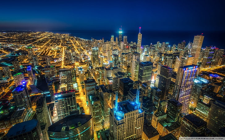 Chicago, paisaje urbano, Fondo de pantalla HD