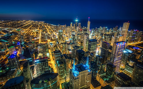 Chicago, paysage urbain, Fond d'écran HD HD wallpaper