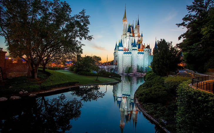 Disneyland Castle, świat, 1920x1200, zamek, świat walta disneya, disneyland, Tapety HD